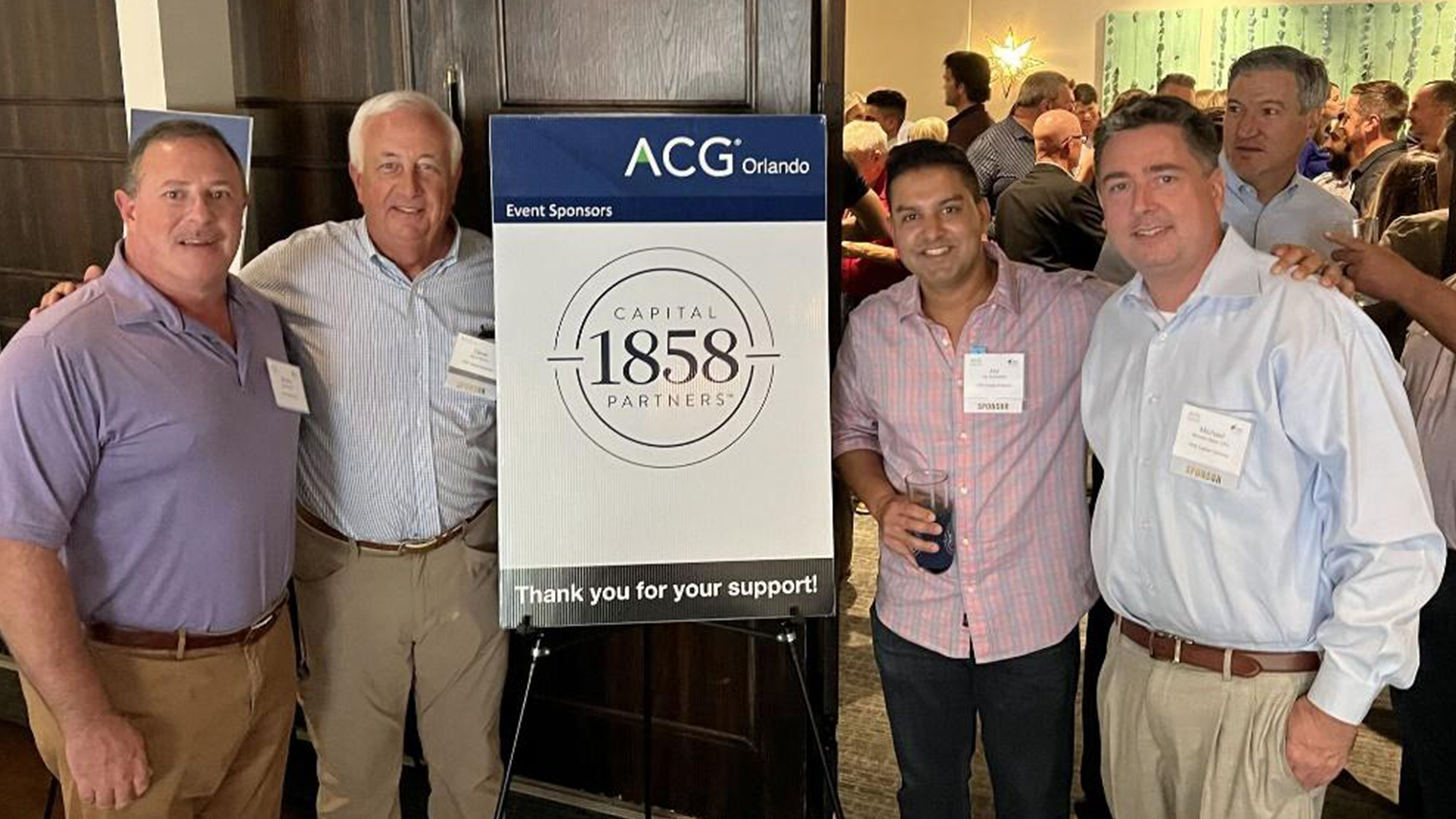 Mergers & Acquisitions firm 1858 Capital Partners Sponsors Annual ACG Event