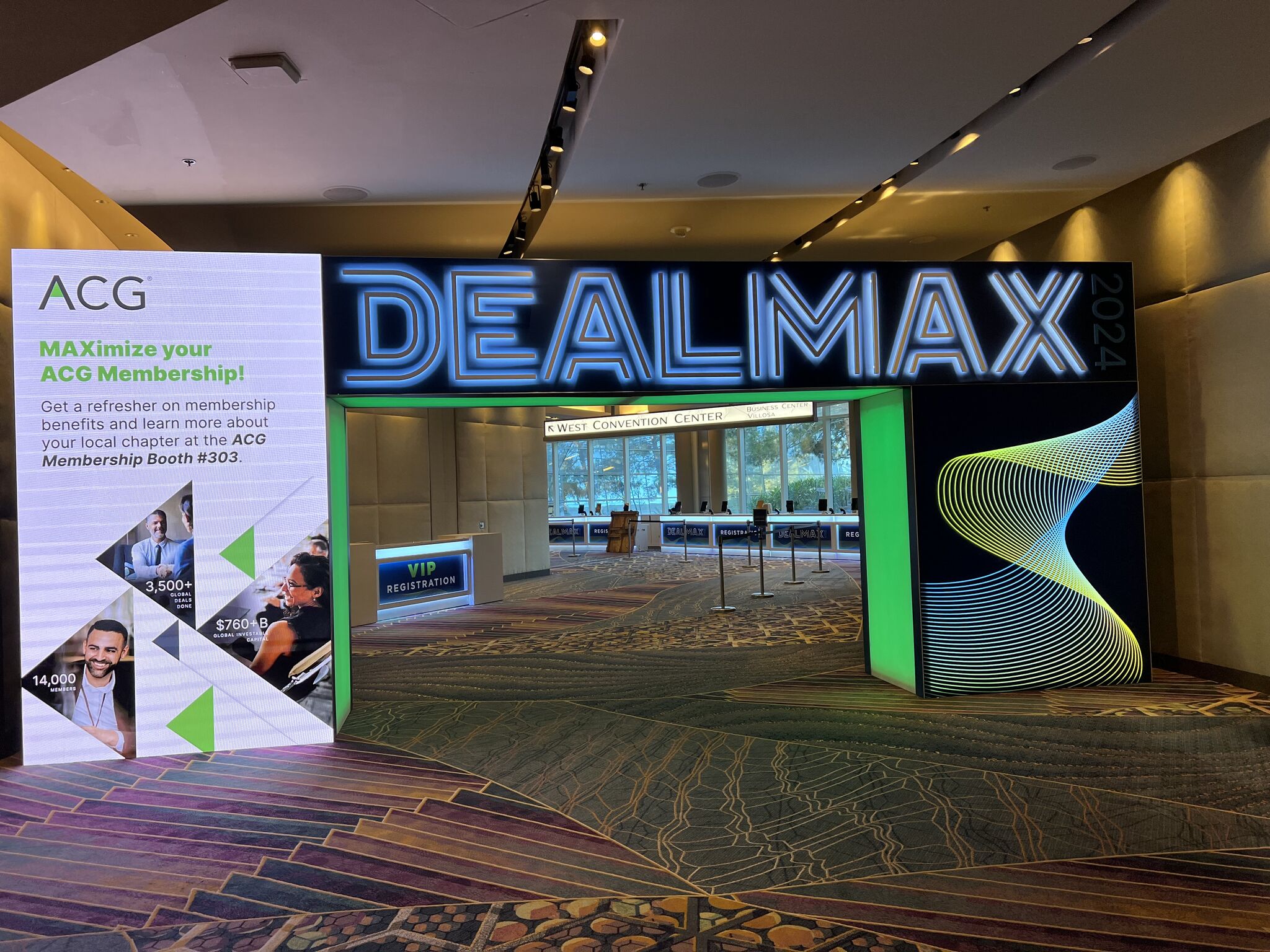 Entrance to DealMax Conference 2024 in Las Vegas